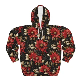 R&B Floral Unisex Pullover Hoodie (AOP)