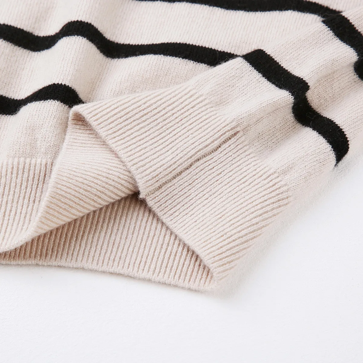 100% Wool Kids Striped Collar Sweater