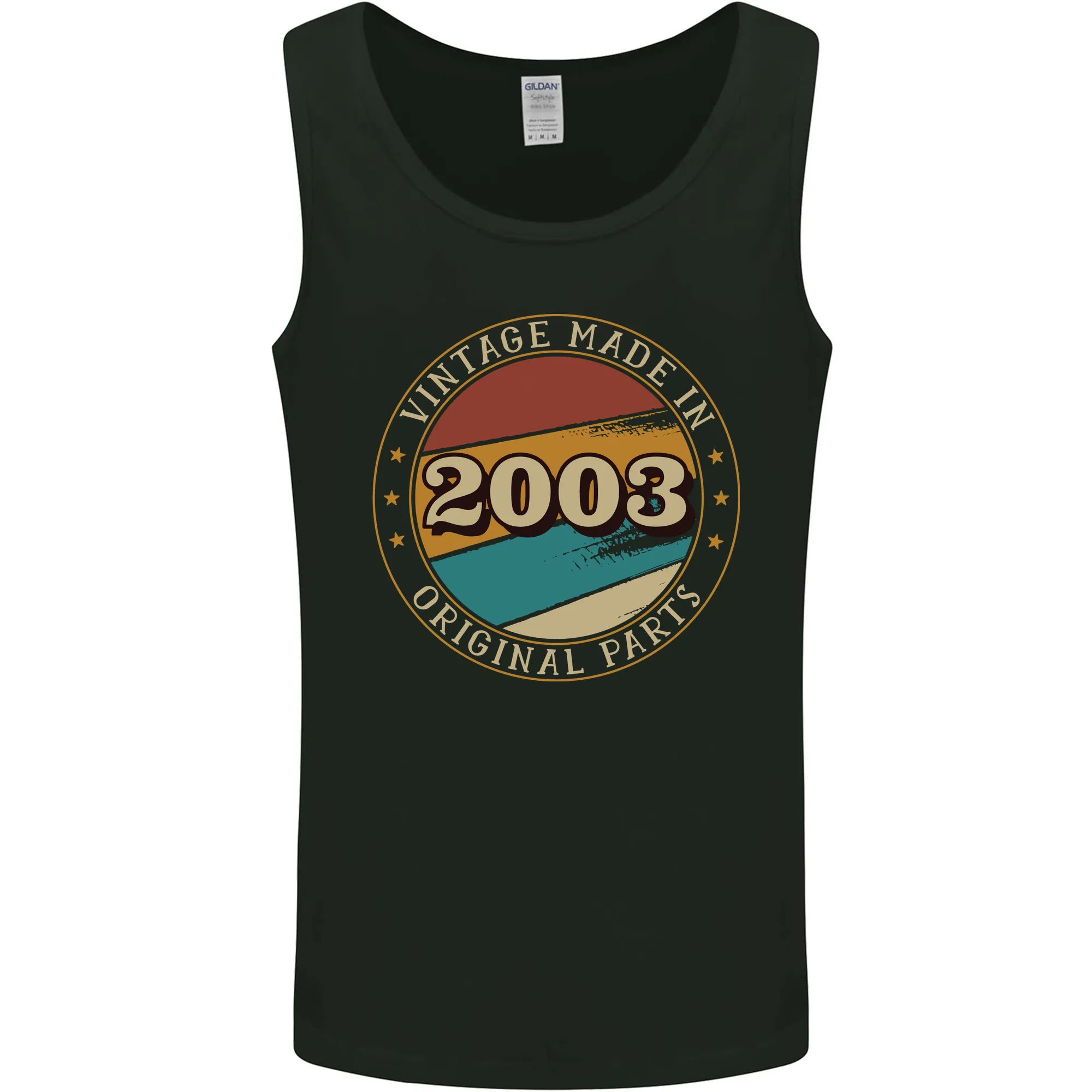 21st Birthday  Vintage Made In 2003 Mens Vest Tank Top