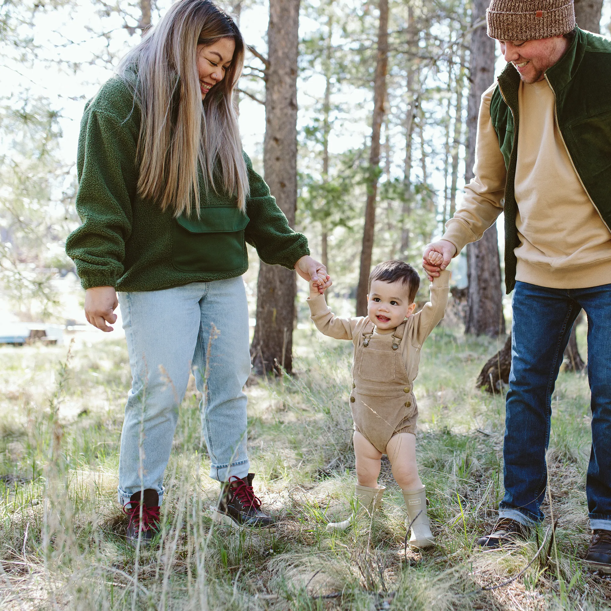 Adult Sherpa Zip Pullover - Spruce