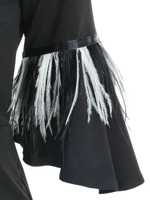 Advanced Shoulder Slim Fit Dress with Fringe