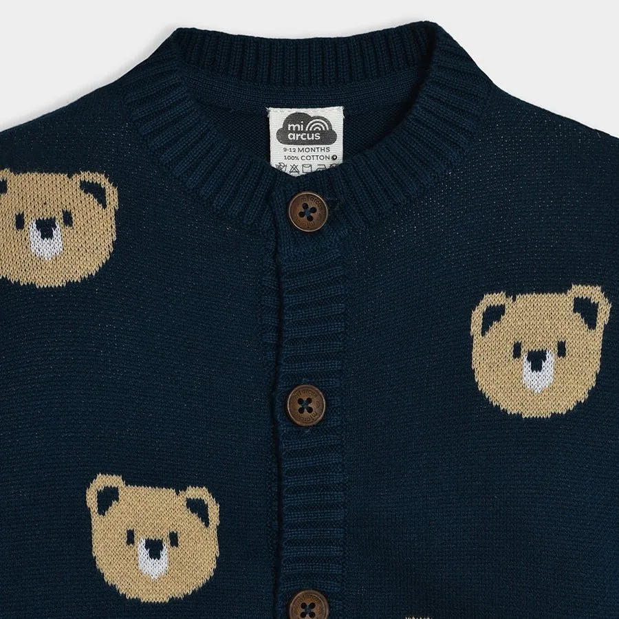 Adventure Bear Face Knitted Sweater