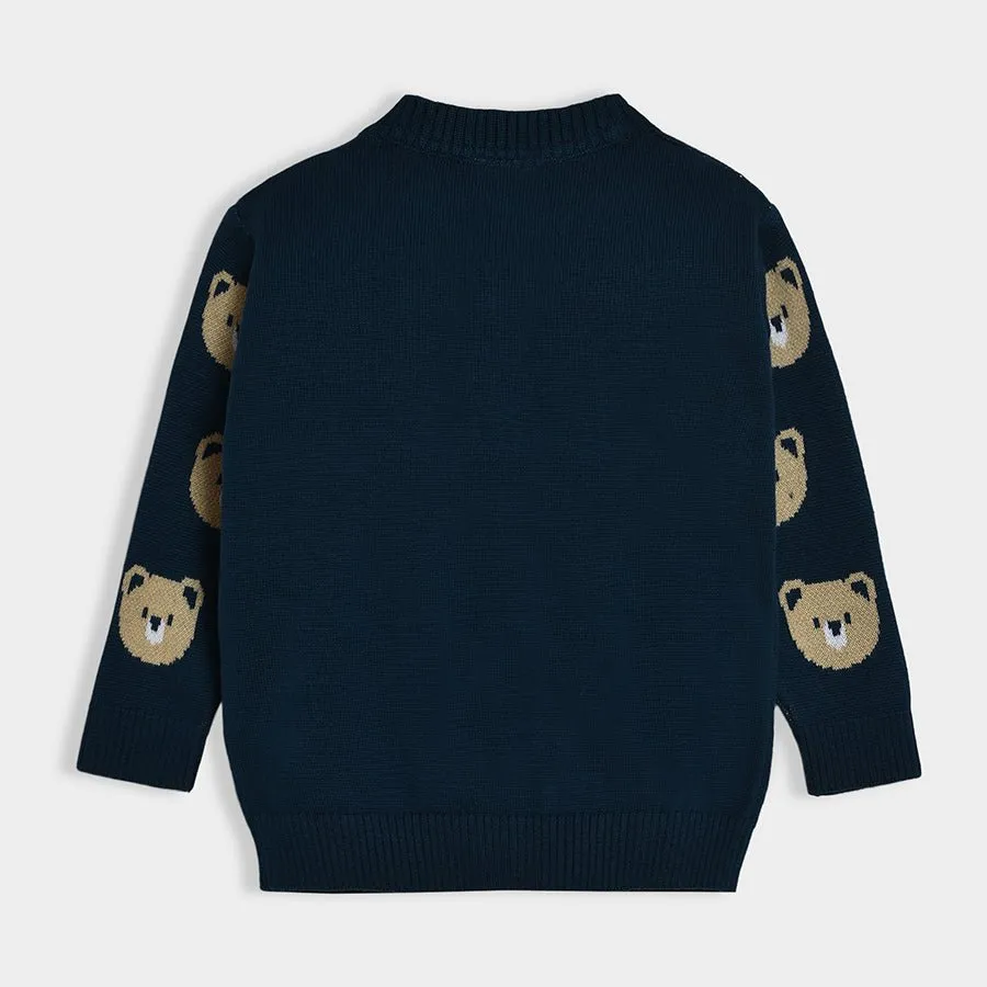 Adventure Bear Face Knitted Sweater