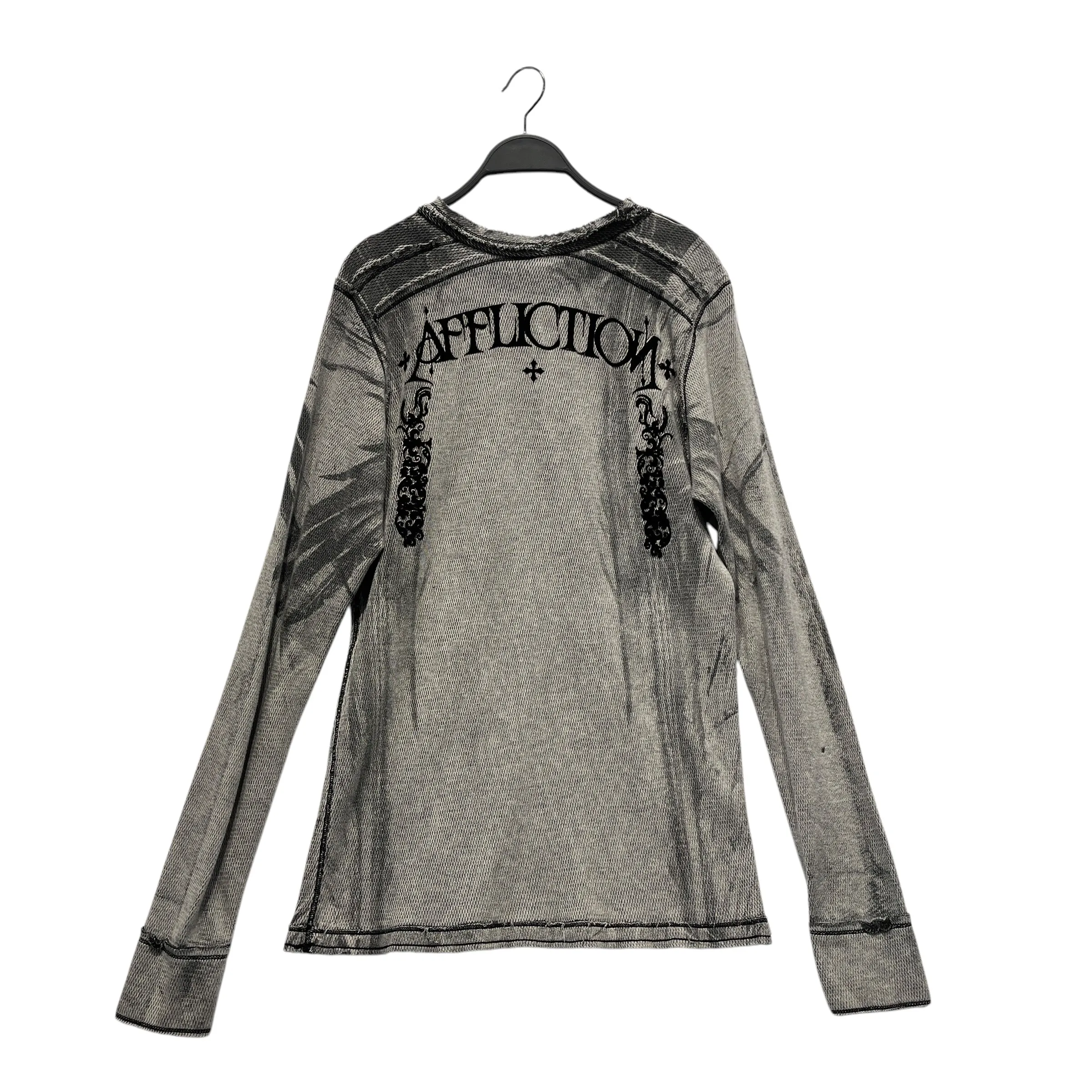 Affliction/LS T-Shirt/XL/Cotton/SLV/All Over Print/reversible thermal