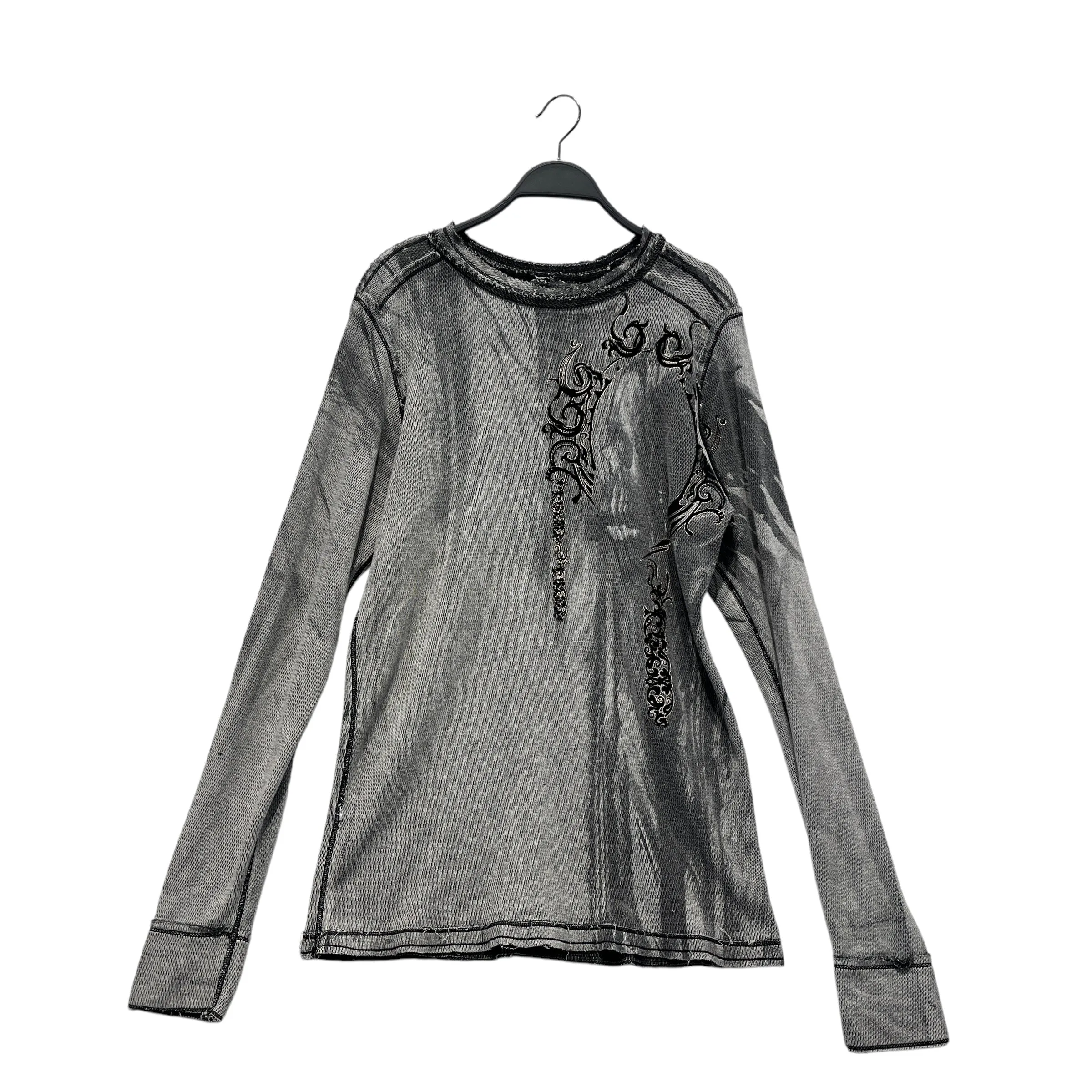 Affliction/LS T-Shirt/XL/Cotton/SLV/All Over Print/reversible thermal