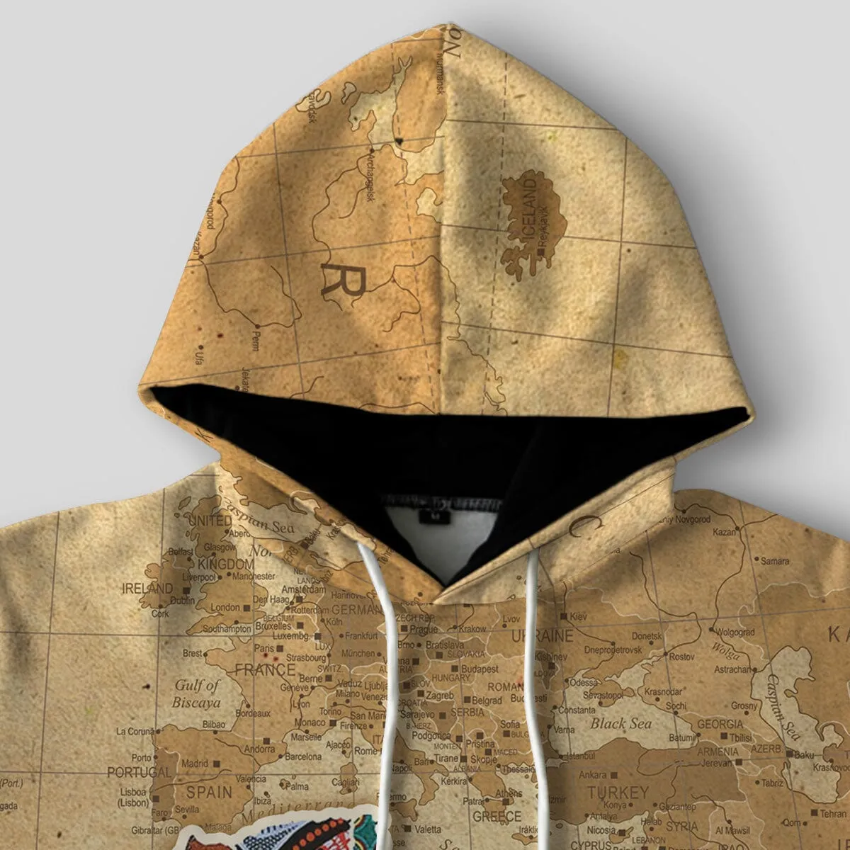 Africa On World Map All-over Hoodie