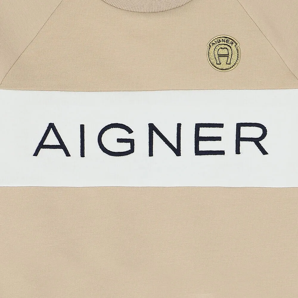 Aginer Sweater Logolight Brown