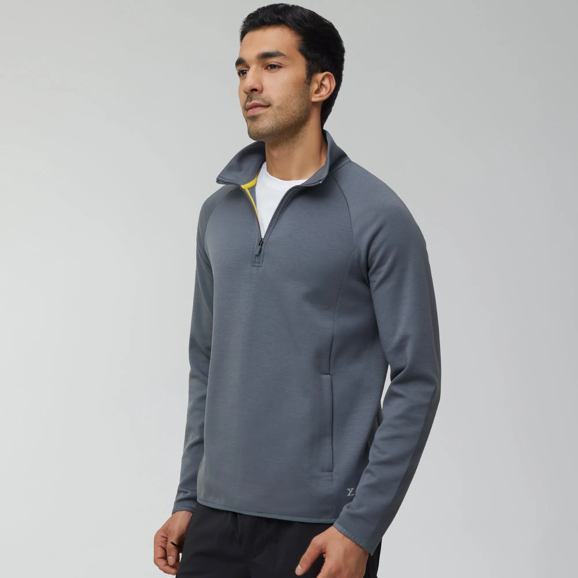 Alpha Half Zip Sweatshirt Ash Grey