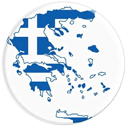 Amazon.com: Hellas Greece Flag Map Graphic, Classic, Fun Design - PopSockets Grip and Stand for Phones and Tablets: Cell Phones & Accessories