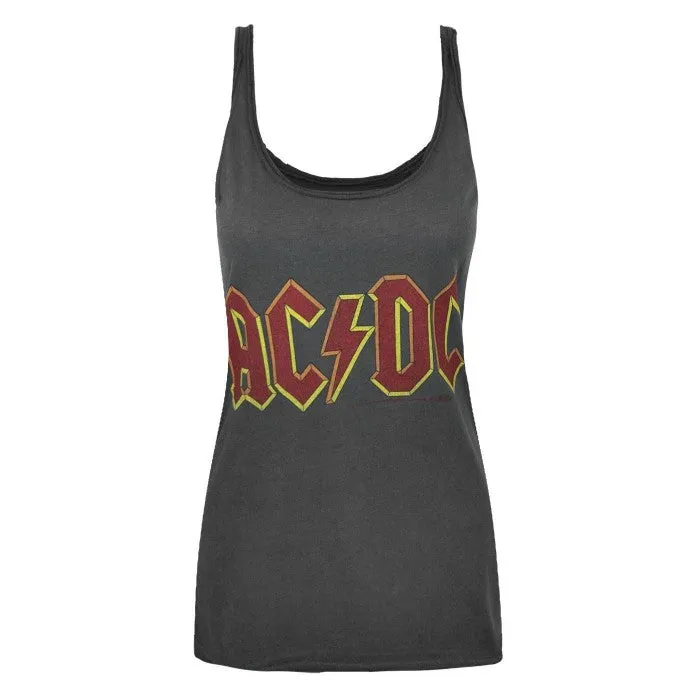 Amplified Womens/Ladies AC/DC Logo Tank Top