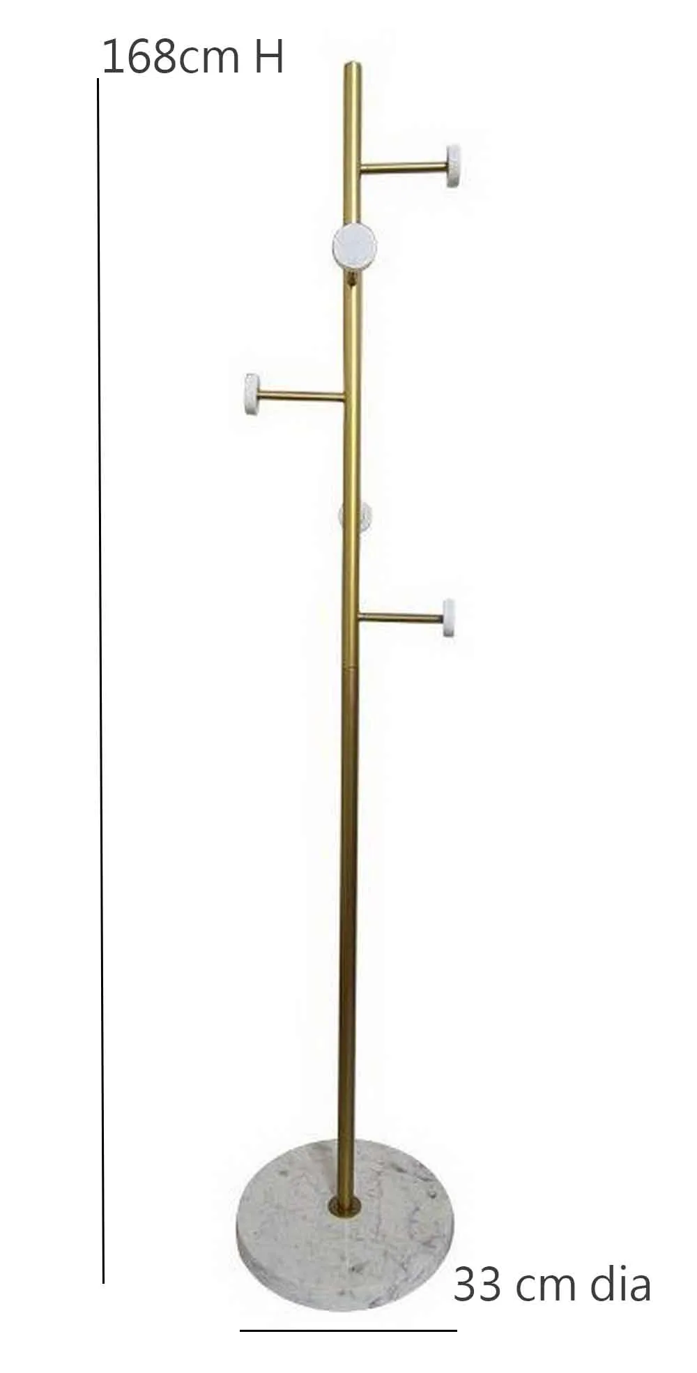 Angelo Entryway Coat Stand With Marble Base