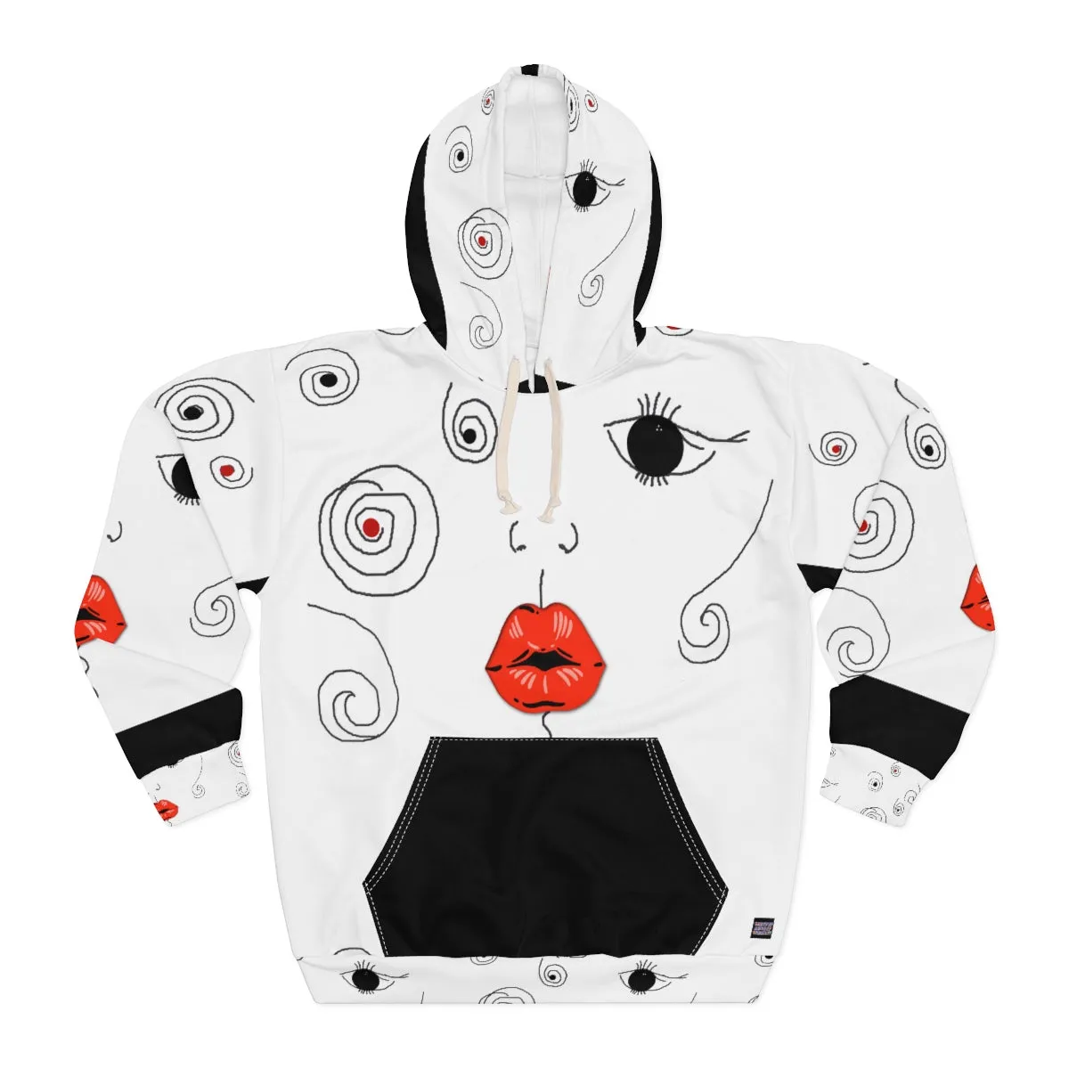 AOP Unisex Pullover Hoodie KISS
