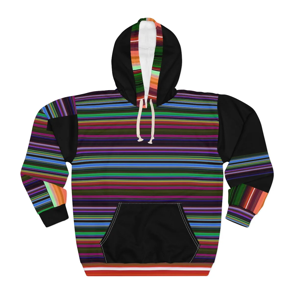 AOP Unisex Pullover Hoodie STRIPES