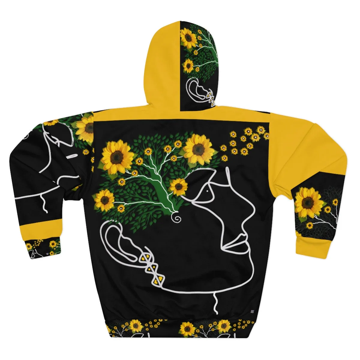 AOP Unisex Pullover Hoodie SUNFLOWERS