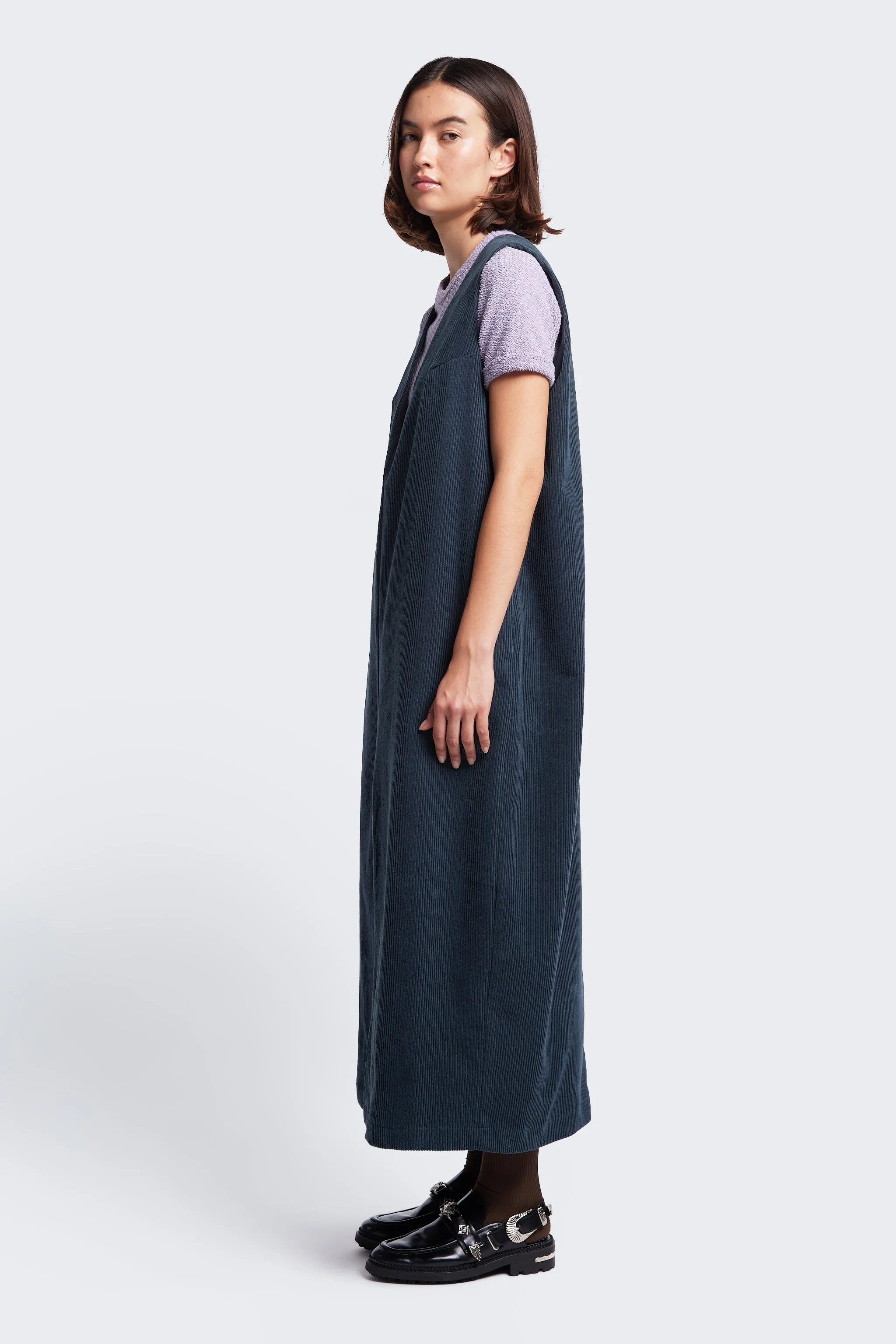 Arc Dress Petrol Blue