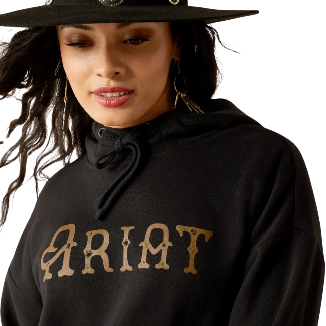 Ariat Women's Essential Black Leopard Hoodie