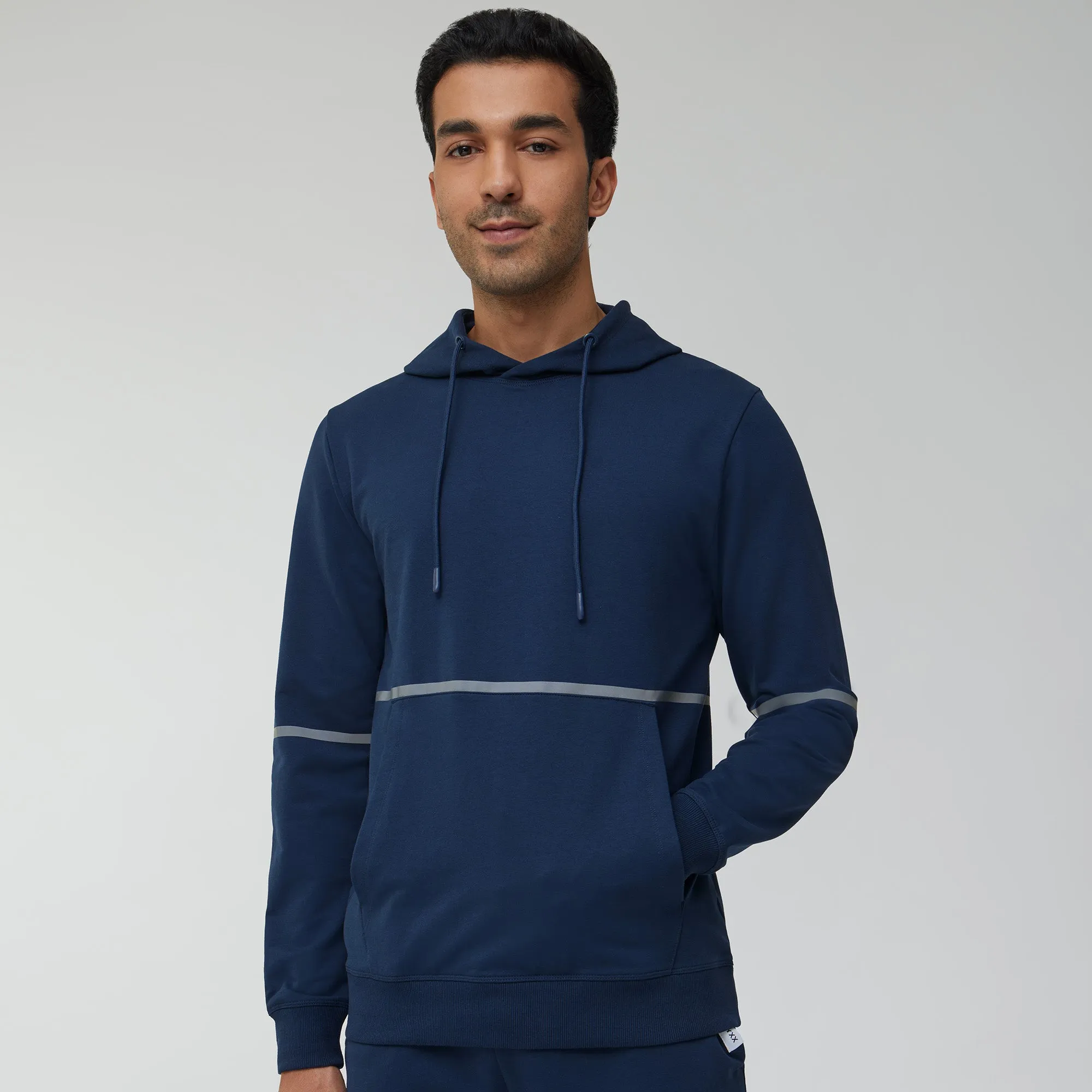 Ascent French Terry Cotton Blend Hoodie and Joggers Co-Ord Midnight Blue