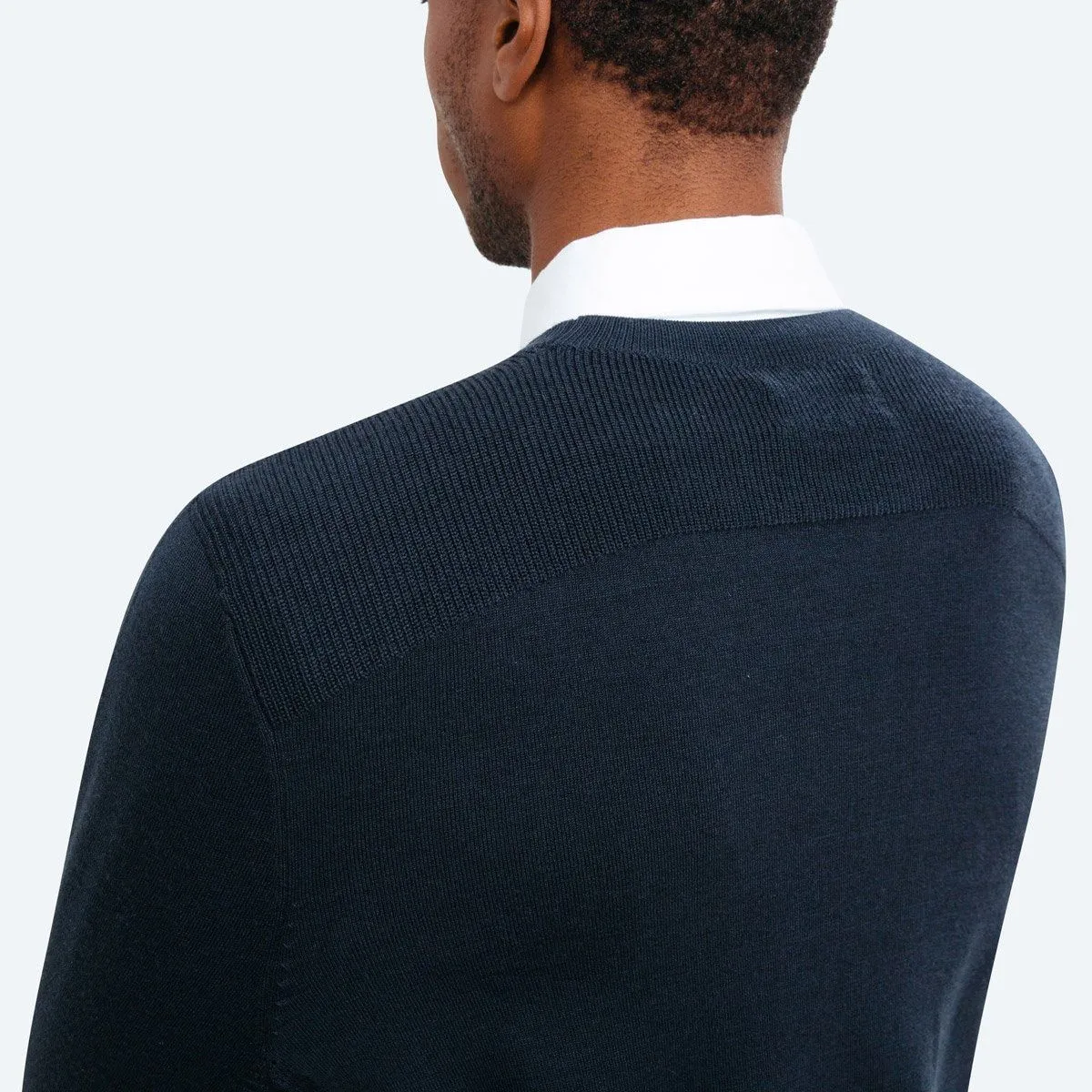 Atlas Crew Neck Sweater - Navy