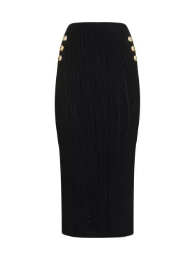 Balmain High Waist Pencil Skirt