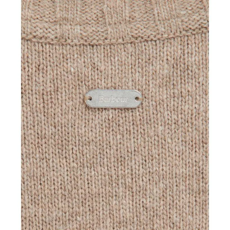 Barbour Cecilia Ladies Funnel Neck Knit - Earl Grey