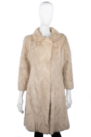 Beautiful vintage cream fur coat