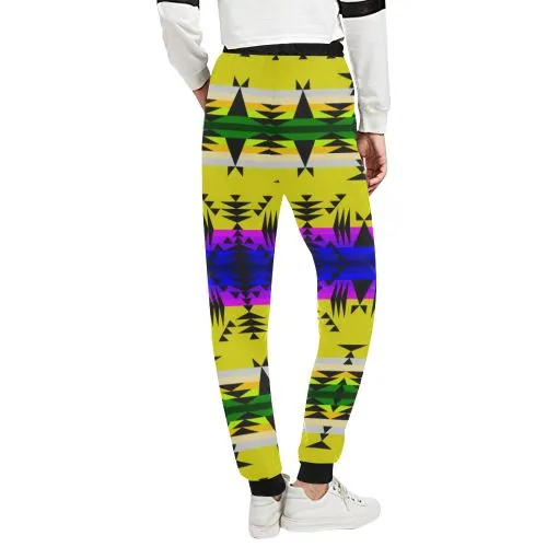 Between the Mountains Greasy Yellow Women's Sweatpants