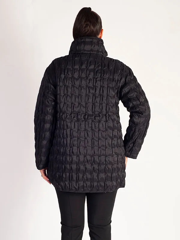 Black Orchid Quilted Zip Front Jacket