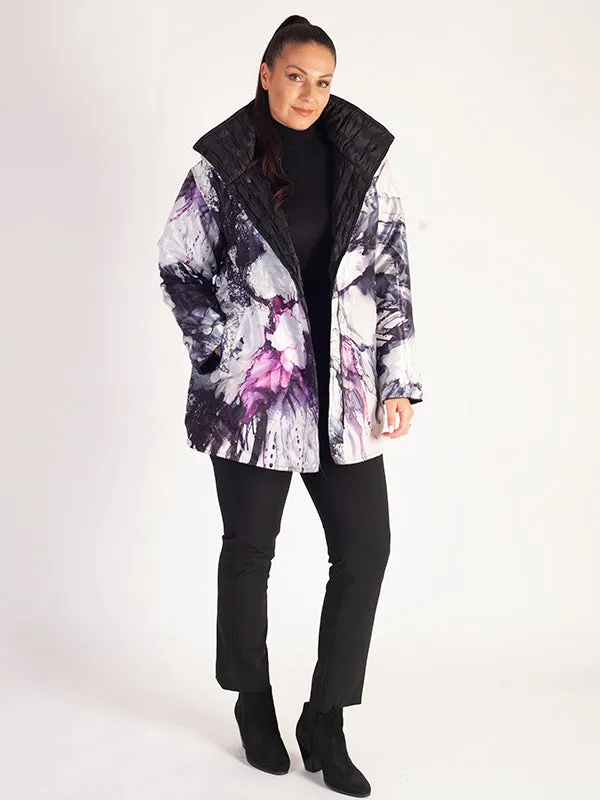 Black Orchid Quilted Zip Front Jacket