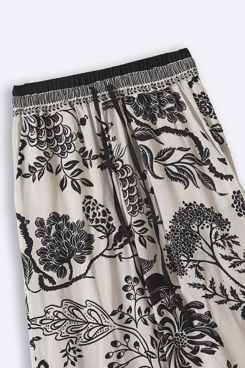 BLACK PETUNIA PRINTED CULOTTES