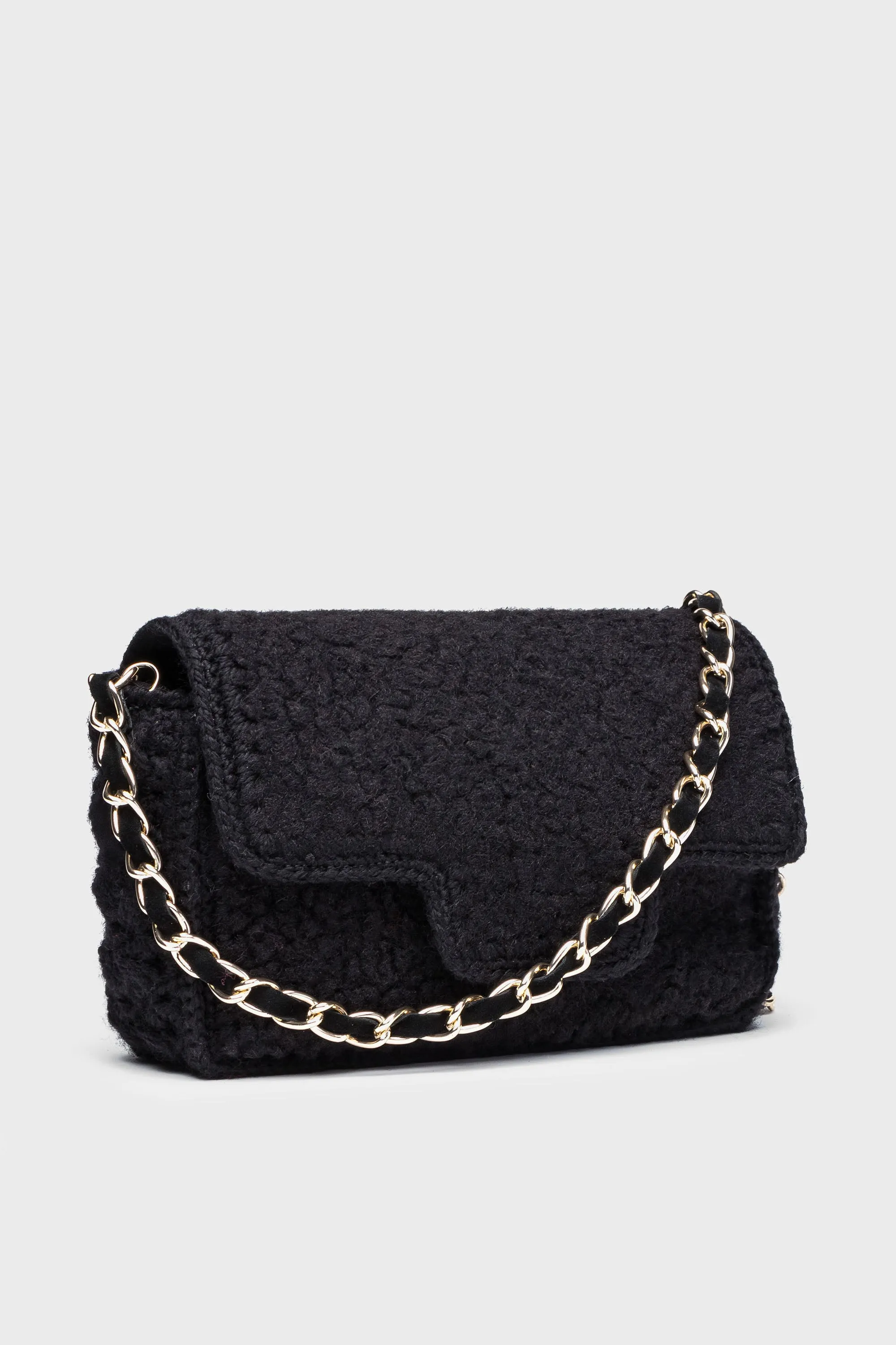 Black Sherpa Shoulder Bag