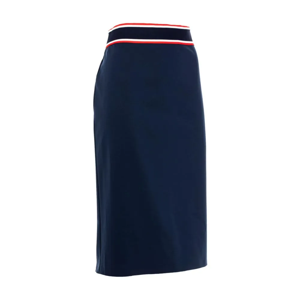 Blue Viscose Skirt