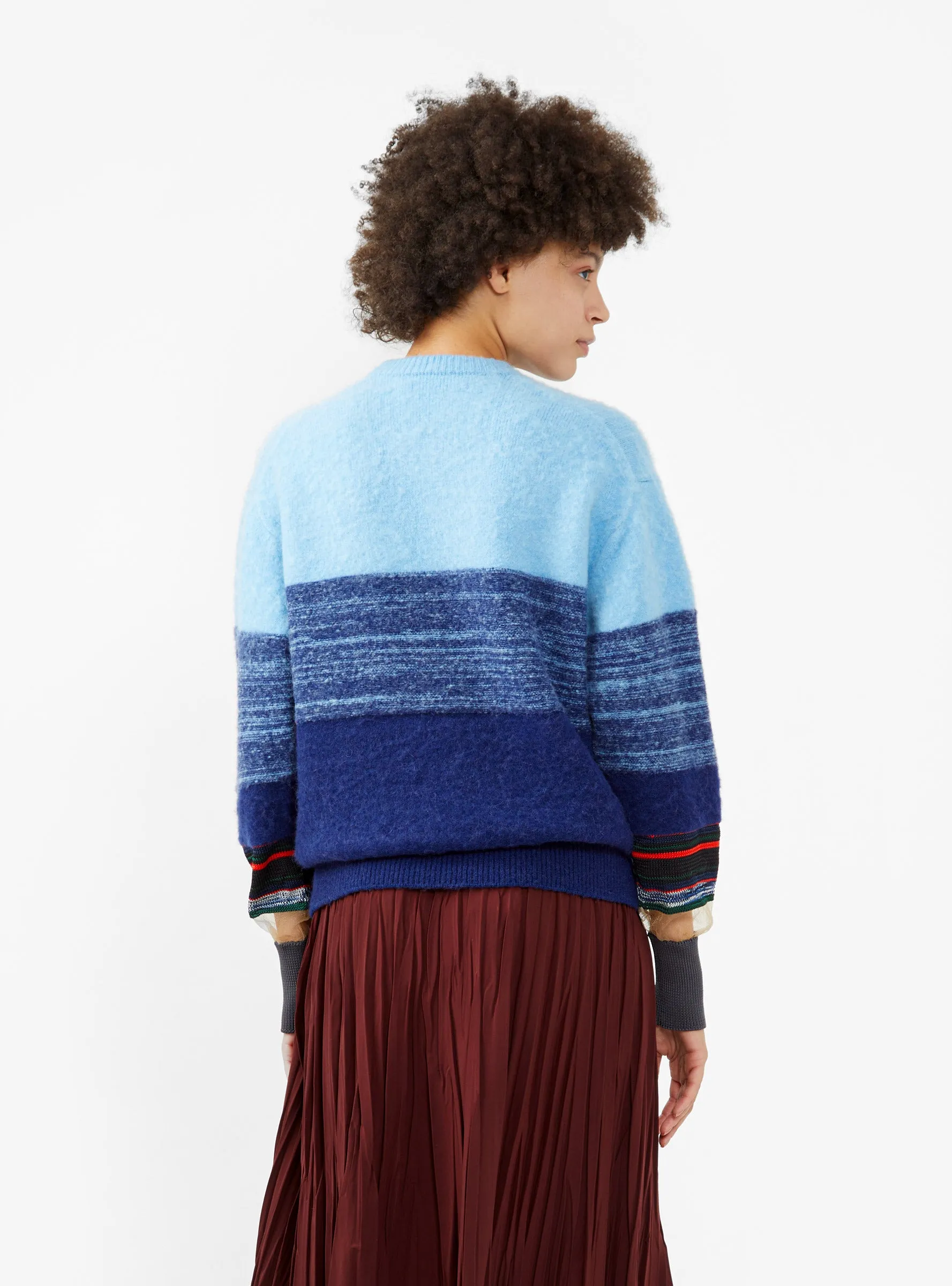 Border Sweater Blue