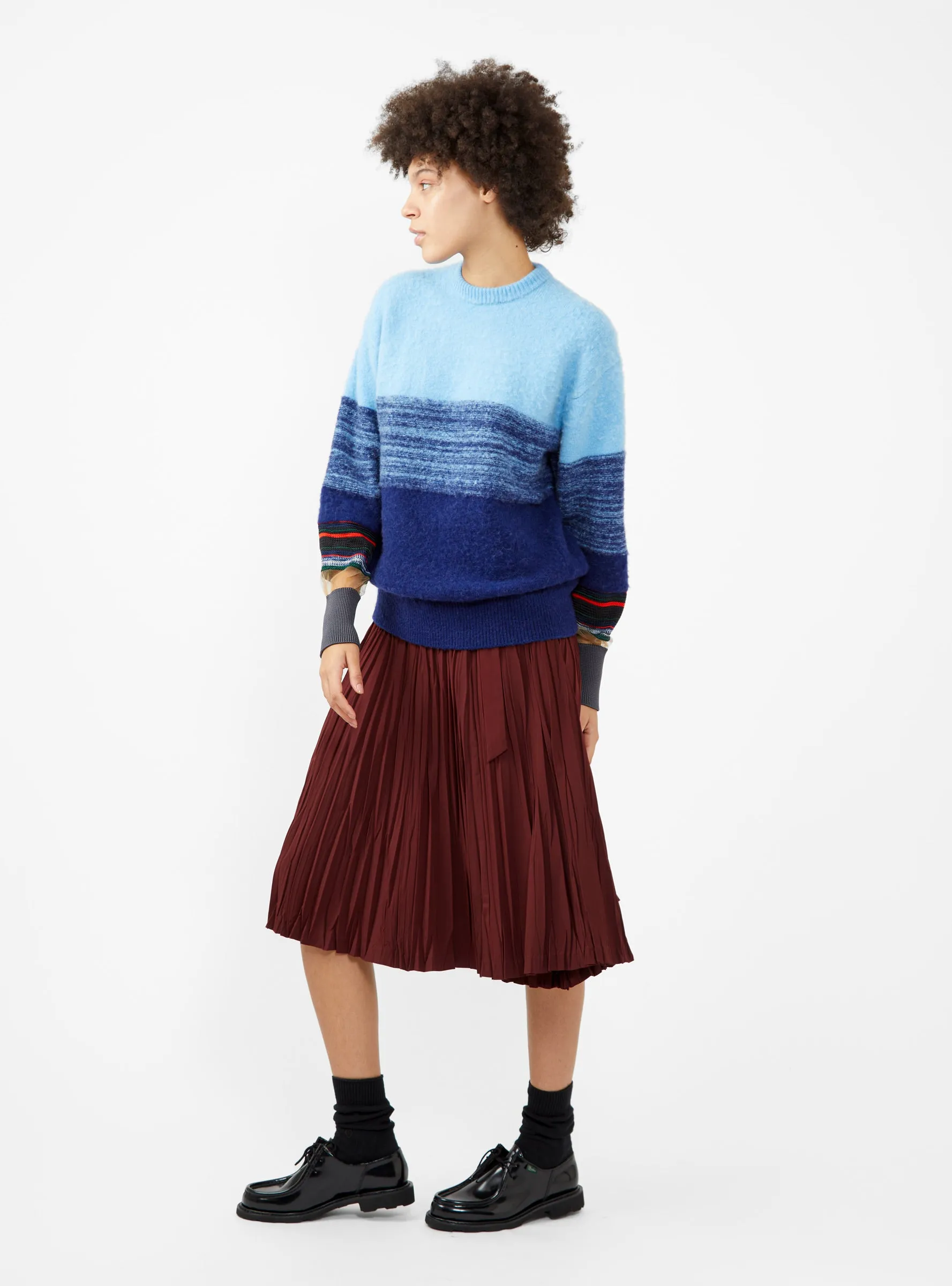 Border Sweater Blue