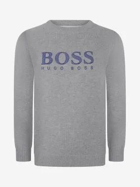 Boss Boys Cotton Knitted Sweater