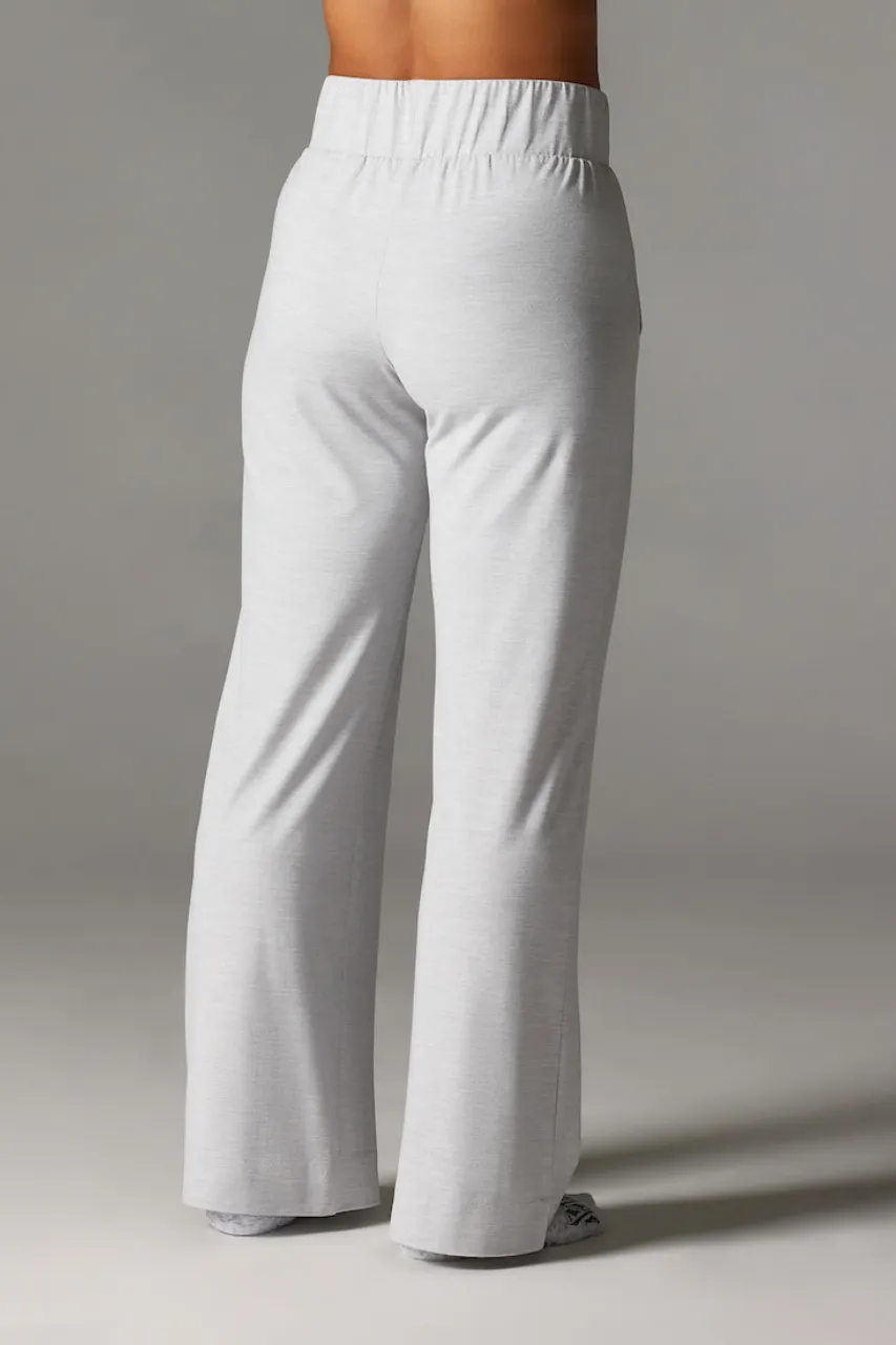 Brushed Tec Knit Wide Leg Pant