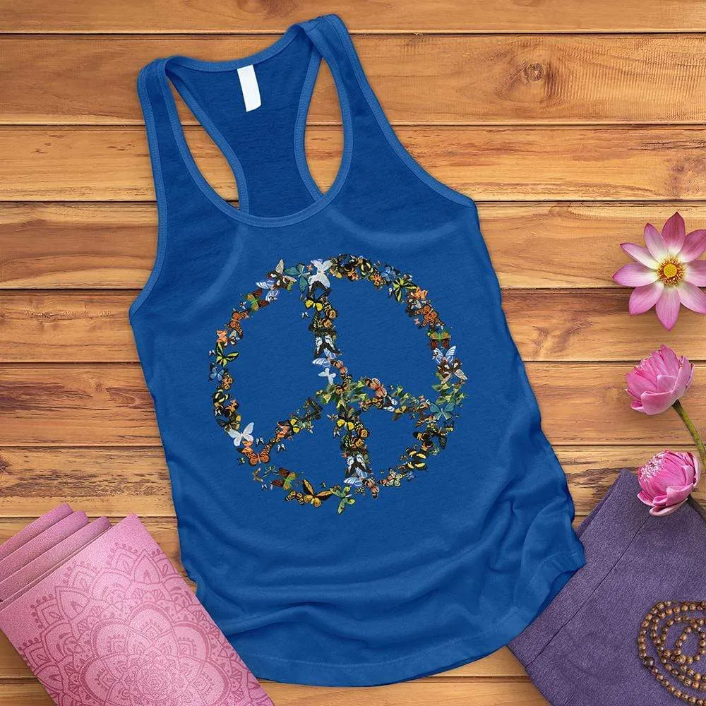 Butterfly Peace Sign Tank