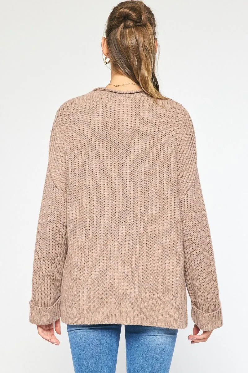 Café Mocha Knit Sweater