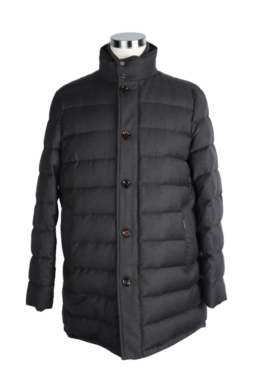 Cashmere-Wool Puffer Jacket