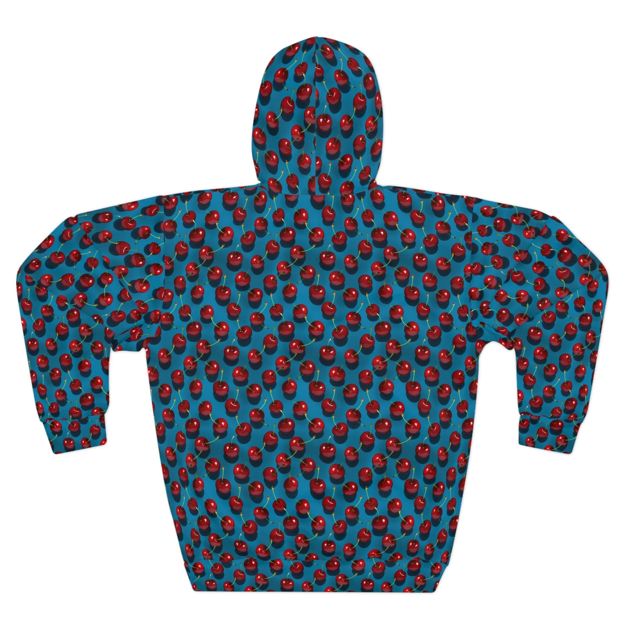 CHERRY PRINT Unisex Pullover Hoodie (AOP)