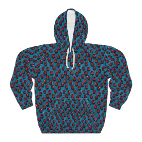 CHERRY PRINT Unisex Pullover Hoodie (AOP)