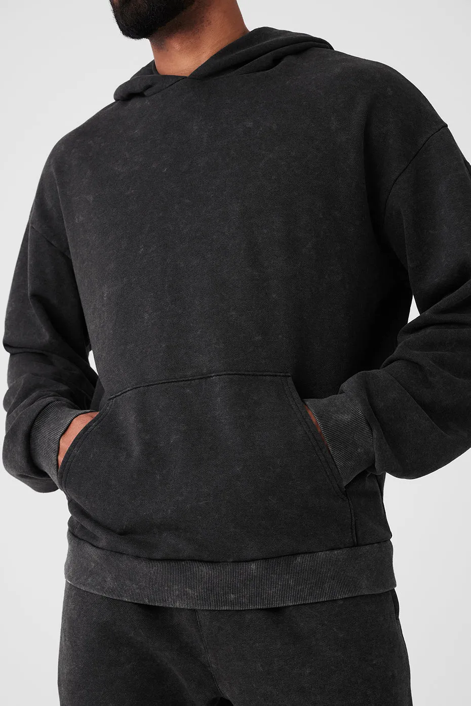 Chill Vintage Wash Hoodie - Black Wash