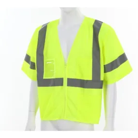 Class 3, Hi-Viz Lime, Zipper Vest S