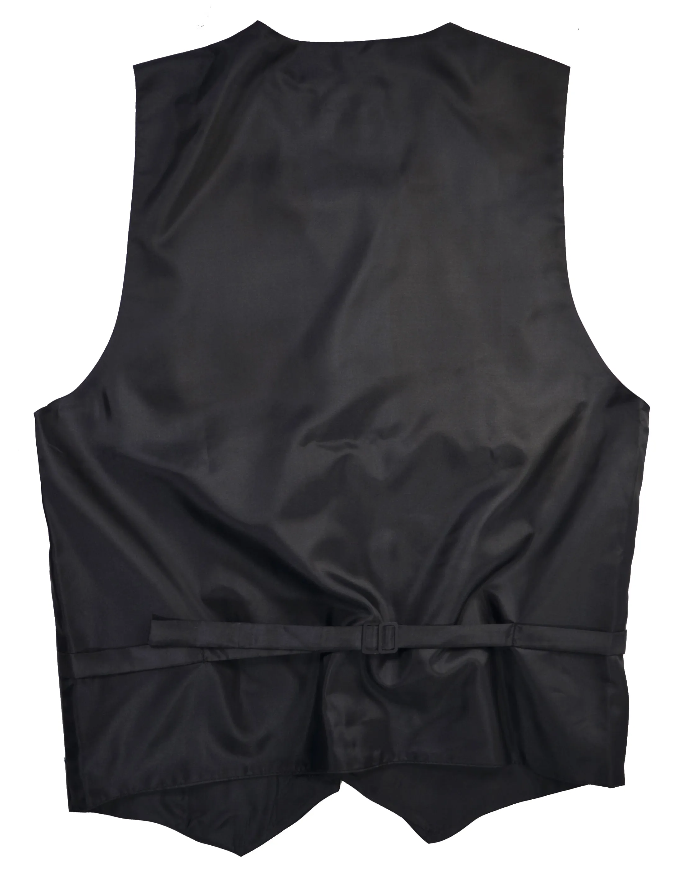 Classic Solid Black Tuxedo Vest Set