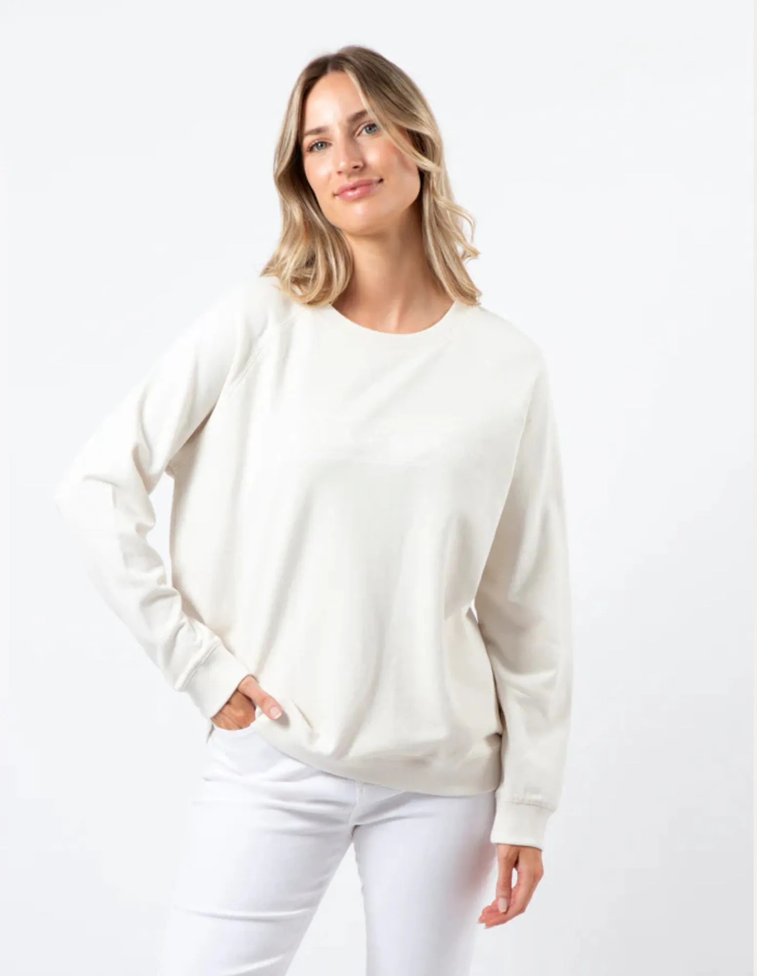 Classic Sweater - Cream - Stella   Gemma