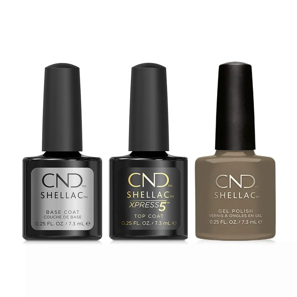 CND - Shellac Xpress5 Combo - Base, Top & Rubble (0.25 oz)