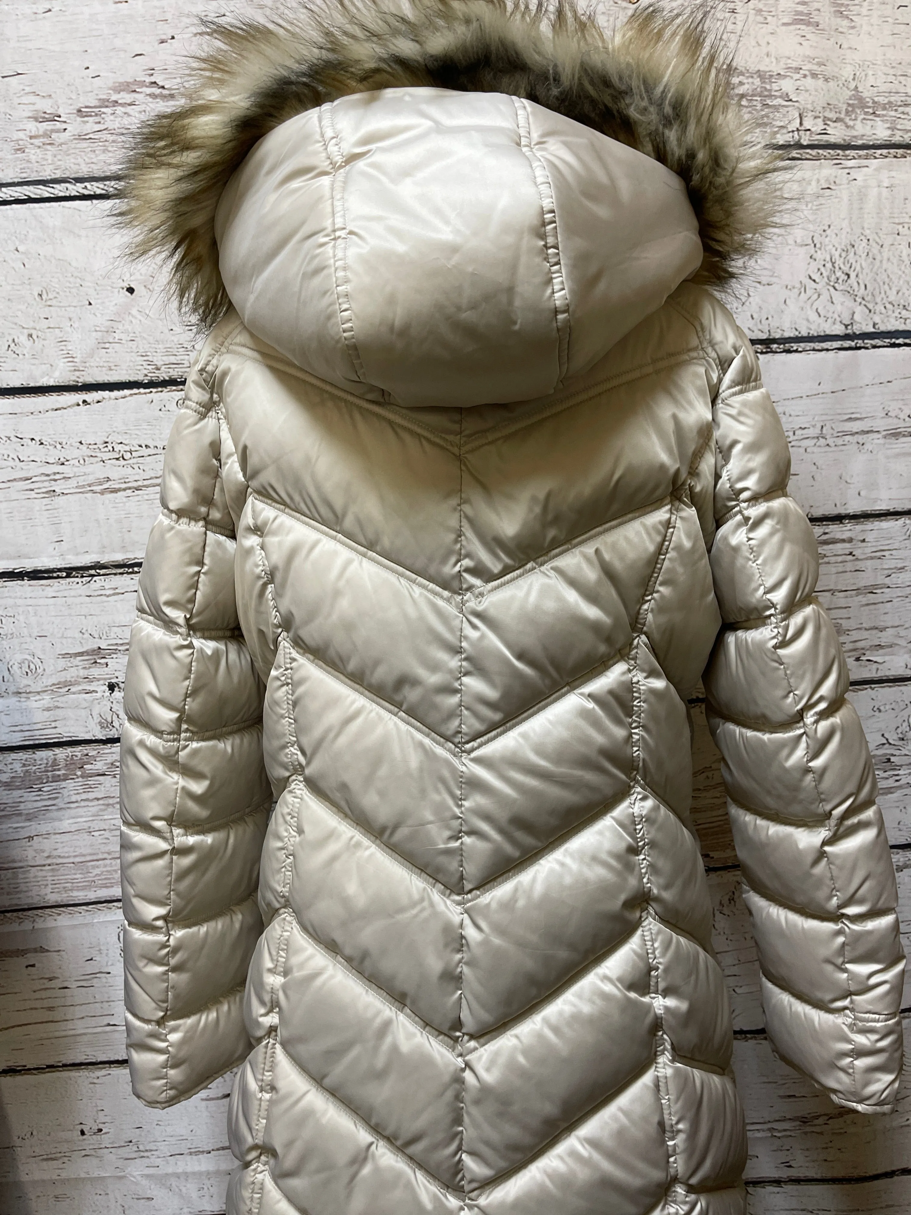 Coat Puffer & Quilted By Kenneth Cole In Beige, Size: L