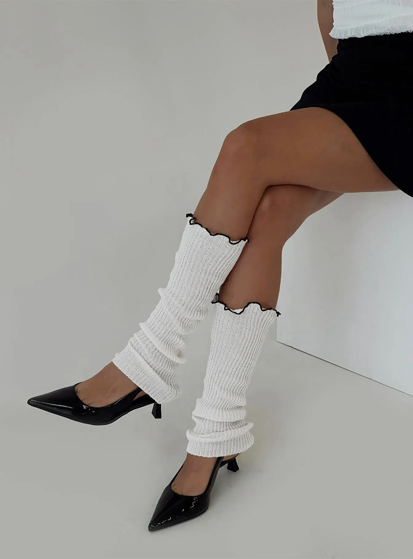 Coleson Legwarmers White