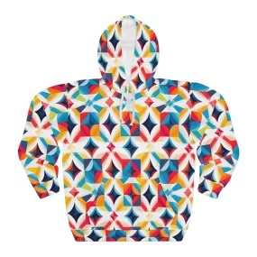 Colorful Kaleidoscope Unisex Pullover Hoodie (AOP)