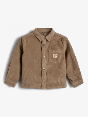 Corduroy Overshirt - Kids - Dark Beige