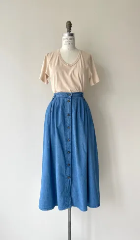 Cottage Denim Skirt